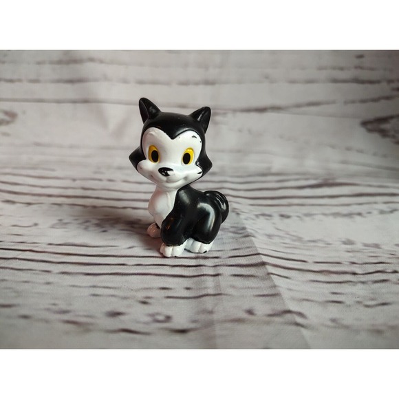 Disney Pinocchio Figaro the Cat PVC figure 2013 Mattel Minnie's pet Cake Topper - Picture 1 of 5